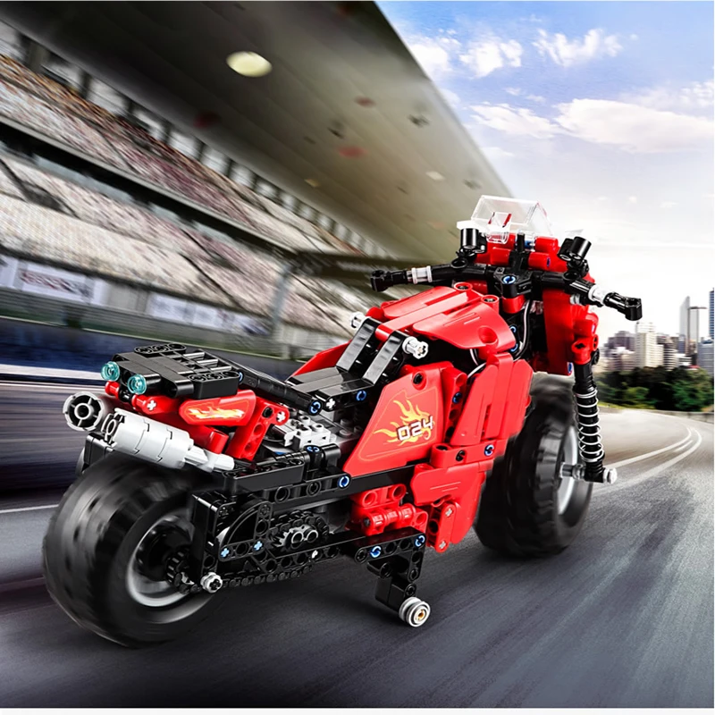Интеллектуальная сборка строительных блоков машинная мотоцикл