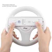 2pcs game racing steering wheel for nintend wii for mari o kart remote controller for wii u remote game controller drop shipping