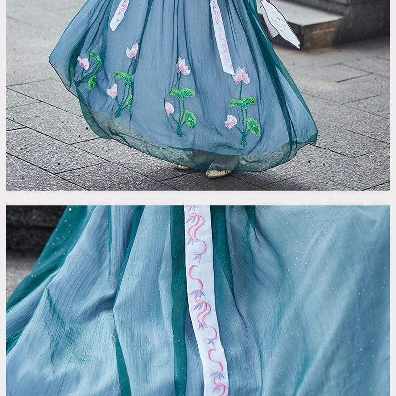 

Dance Festival Outfit Traditional Chinese Clothes Ladies Hanfu Fairy Dress Ancient Han Dynasty Princess hanfu women 2020