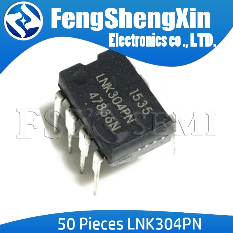 50 шт./лот LNK304PN DIP 7 LNK304 LNK304P IC|Интегральные схемы| |