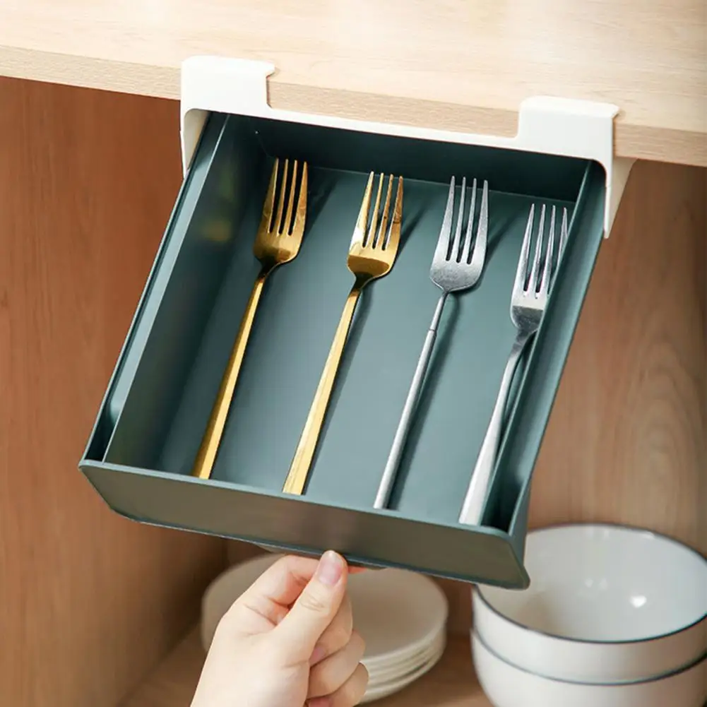 

Lightweight Modern Under Desk Pens Storage Storage PP Desk Drawer Strong Loading for School