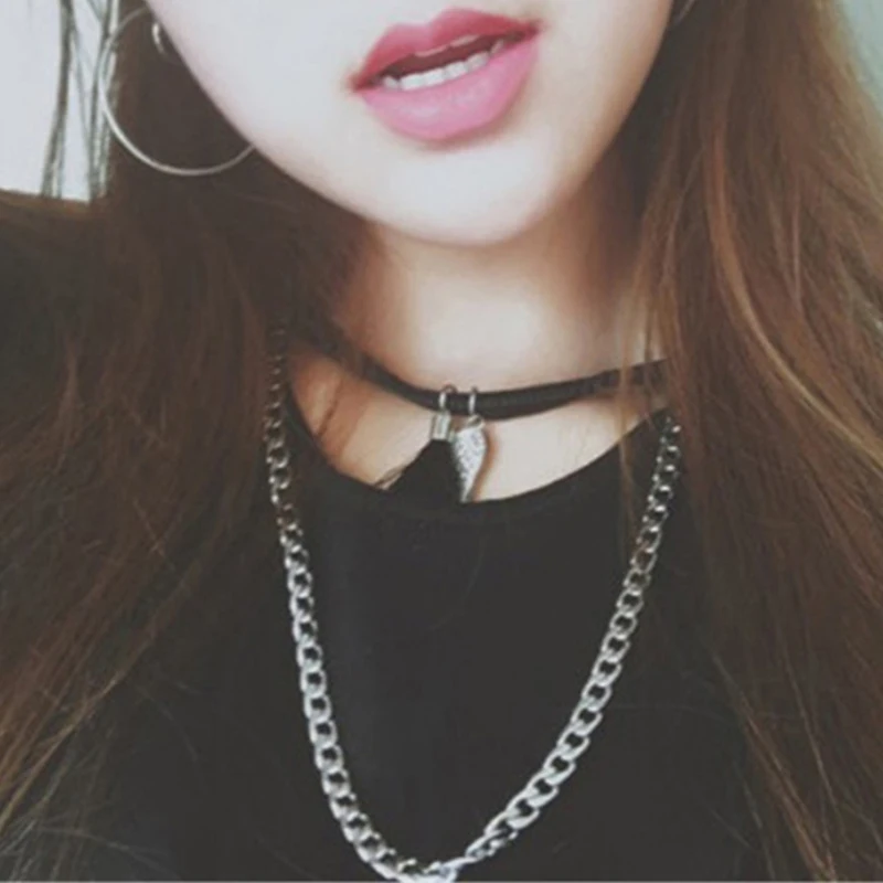 Цепь из нержавеющей стали и рэп Длинные мужские Подвески золотая цепочка