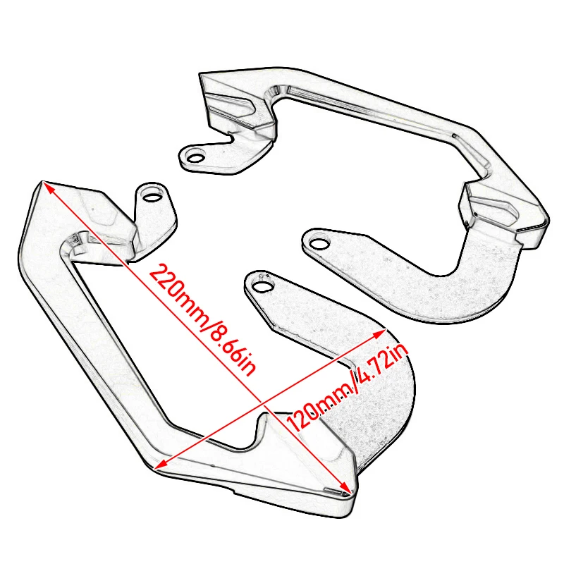 

For Honda CB650R CBR650R 2019-2020 Passenger Rear Seat Grab Bar Hand Rail Handlebar CNC machined Motorcycle Parts CB CBR 650R