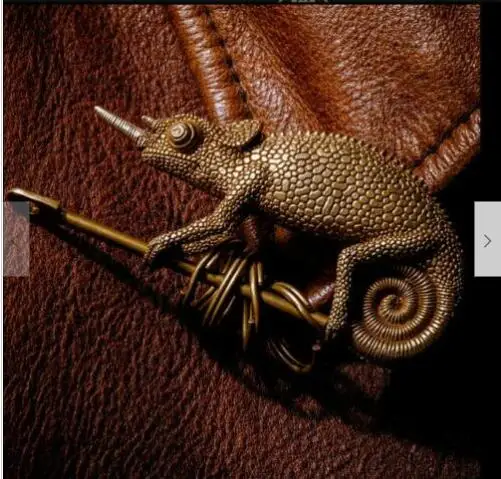 

Chameleon keychain pure copper pendant Pendant Key Ring Gift