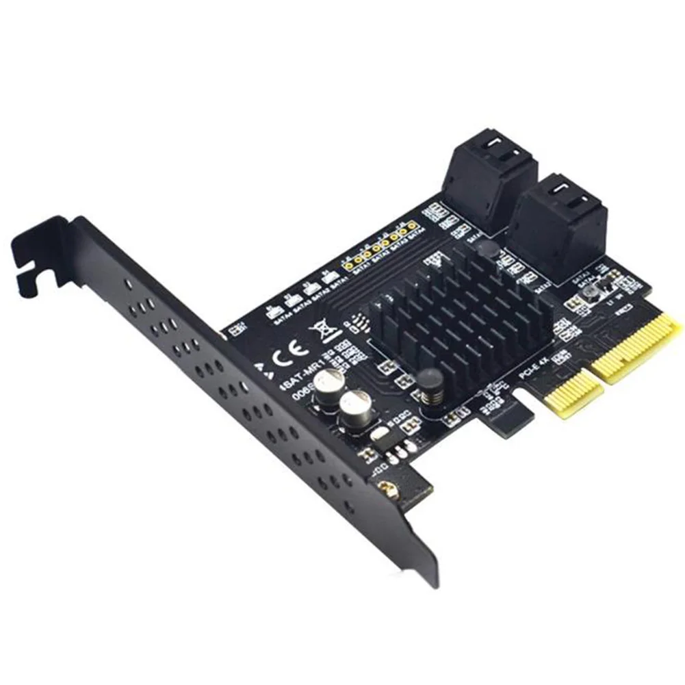 Riser Card SATA 3.0 Hard Disk To PCI-E Expansion 4 Port 6G Data Transfer Extended Support For RAID 88SE9230 | Компьютеры и офис