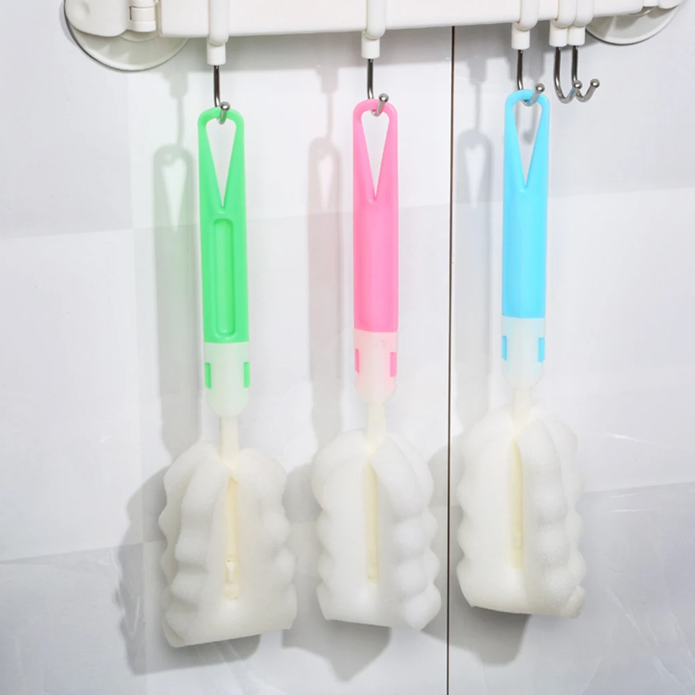 Sponge Cup Cleaning Brush With Long Handle And Strong Insulation Glass | Дом и сад