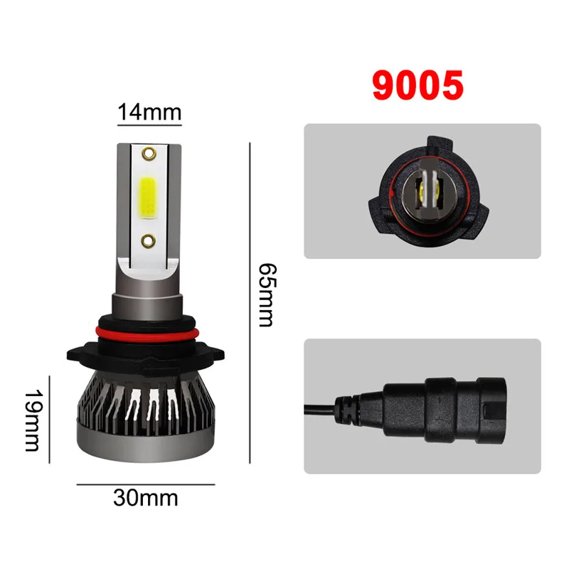 

Hot Sale NEW Arrivals Car Light LED Headlight Kit 90W 12000LM COB Bulb Automobile Lamp Car Accessories Dropshipping