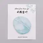 Кленовый лист, с принтом гинкго, стикеры для заметок, планировщик, Канцтовары для офиса, школы