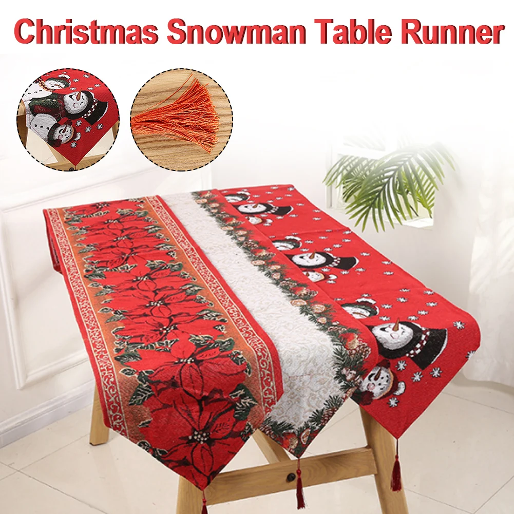 

71*13inch Christmas Decoration Dining Table Art Christmas Decorations 2022 Tablecloth for Table New Year's Tablecloth Runner
