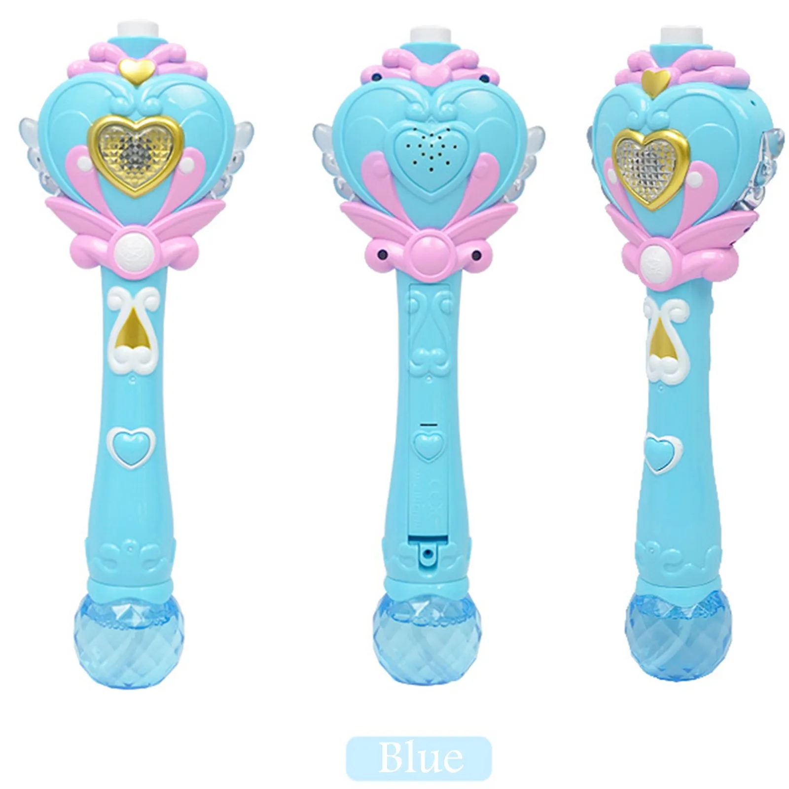 

Kawaii Musical Light-up Bubble Wand Magic Bubble Wand Bubble Blower Funny Girls Boys Outdoors Toy Gifts 100ml Varita de burbujas