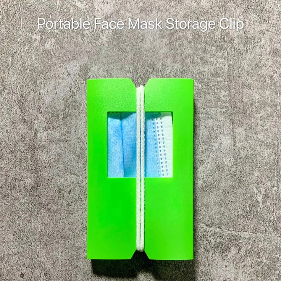 Складная коробка для хранения одноразовые маски лица зажим пыленепроницаемый
