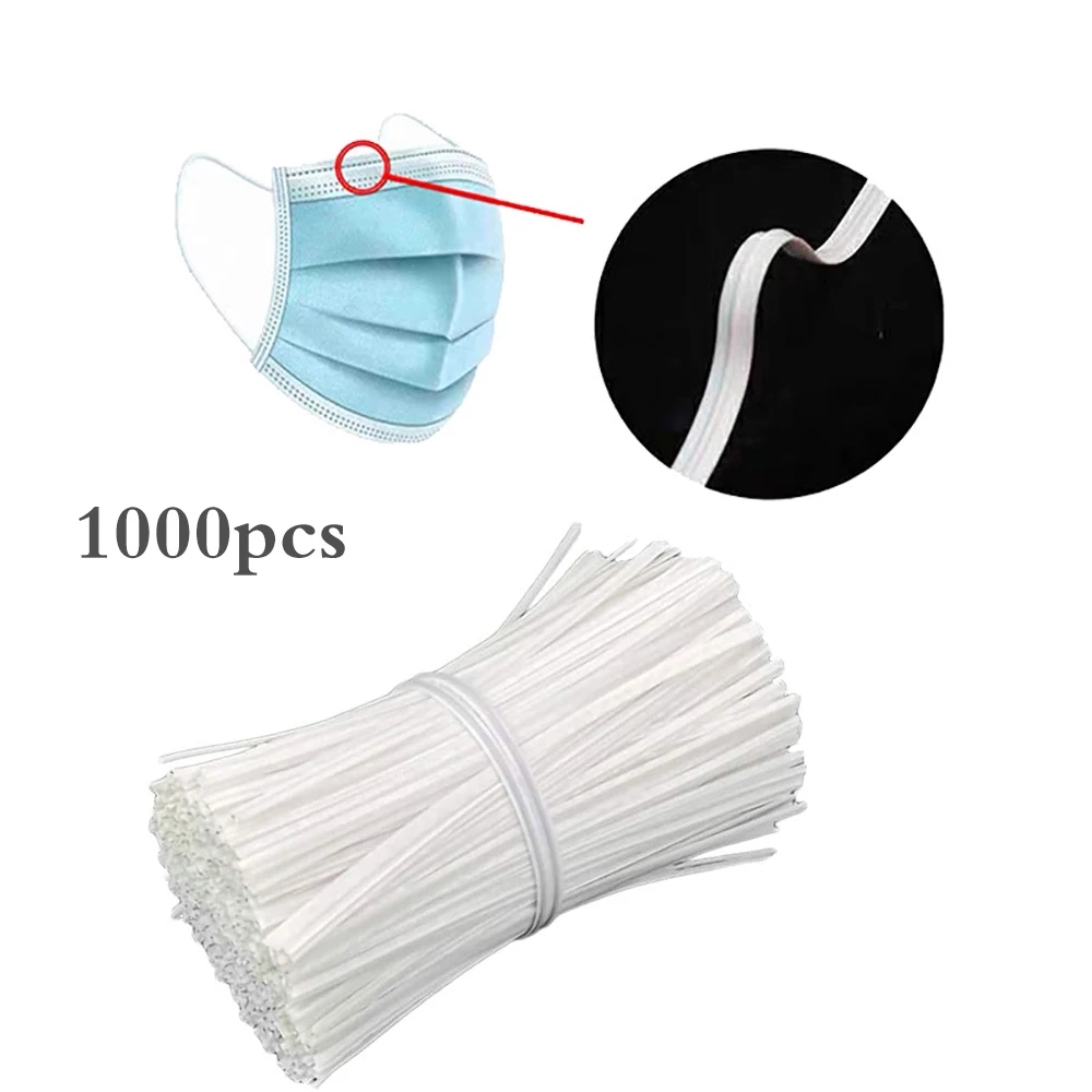 1000 шт. ленточные зажимы для переноски носа из белого полиэтилена|Принадлежности