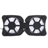 new rotatable usb fan cooling pad 2 fans cooler notebook cooler computer fan stand for 10 17 laptop notebook peripherals