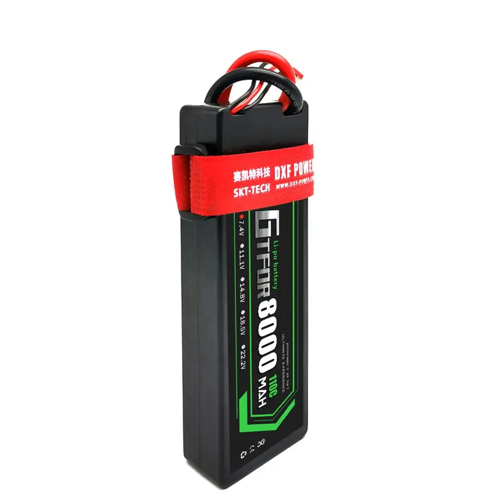 GTFDR 2S Lipo Battery 7 4 В 110C-220C 8000 мАч твердый корпус RC Deans Plug для 1/10 1/8 tour rc car buggy Car Truck |