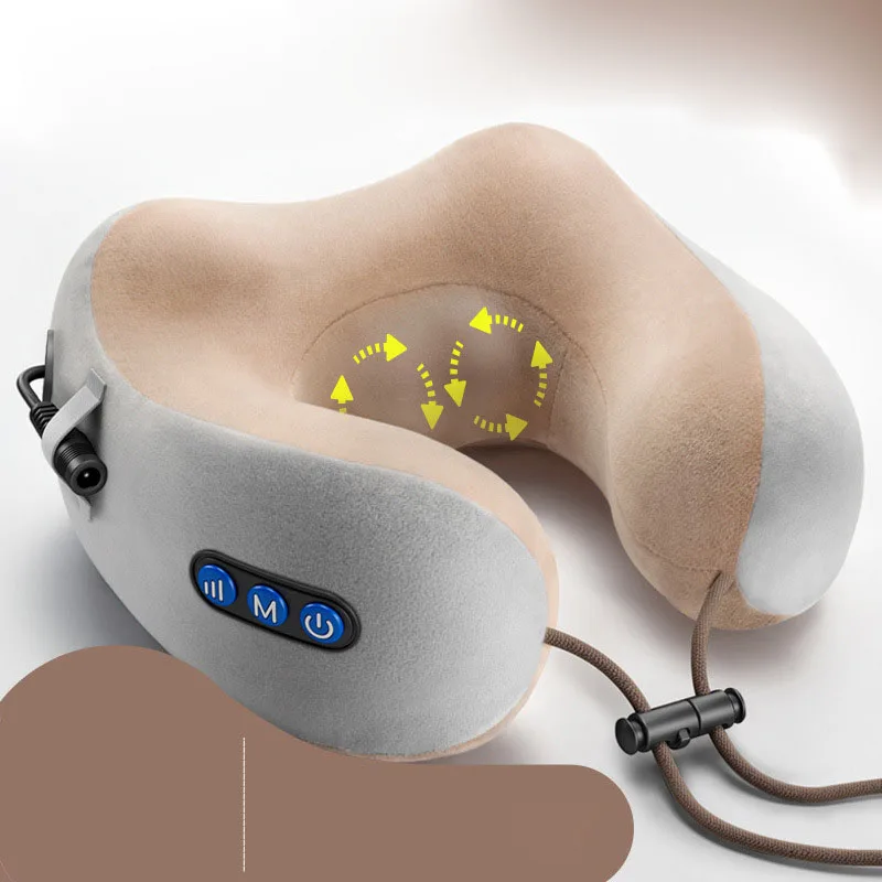 Портативная U образная массажная подушка многофункциональный массажер для шеи