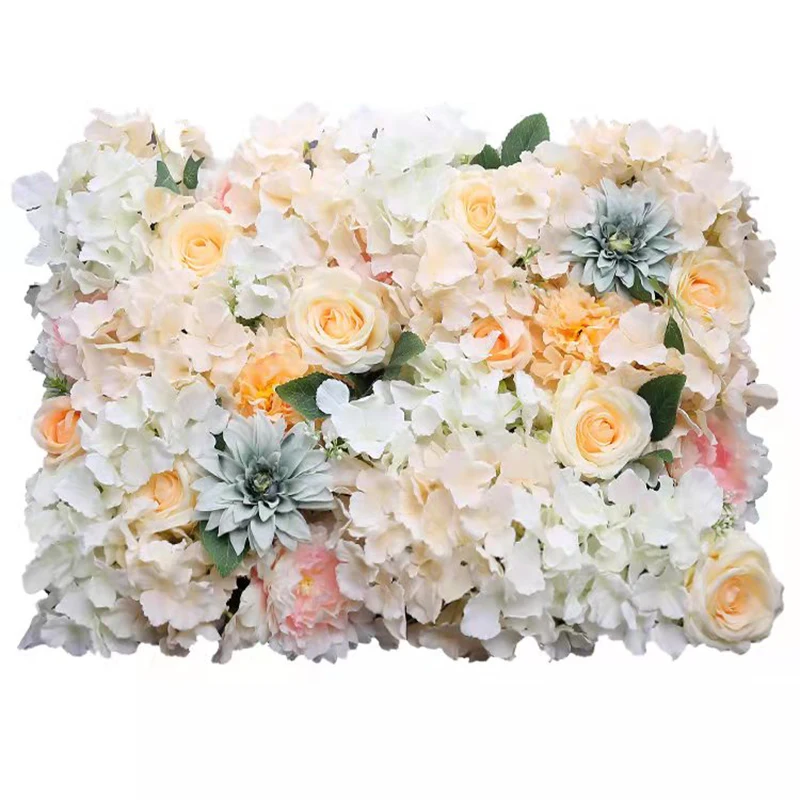 

Artificial Hydrangea Rose Peony Flower Panels Wedding Backdrop Centerpieces Decorations Venue Floral Decor 60x40cm