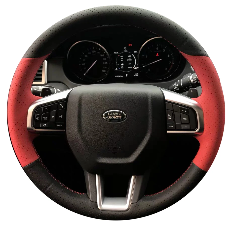 

For Land Rover Star Pulse Range Rover Executive Movement Evoque discovery3 4 Freelander 2 DIY Leather steering wheel cover
