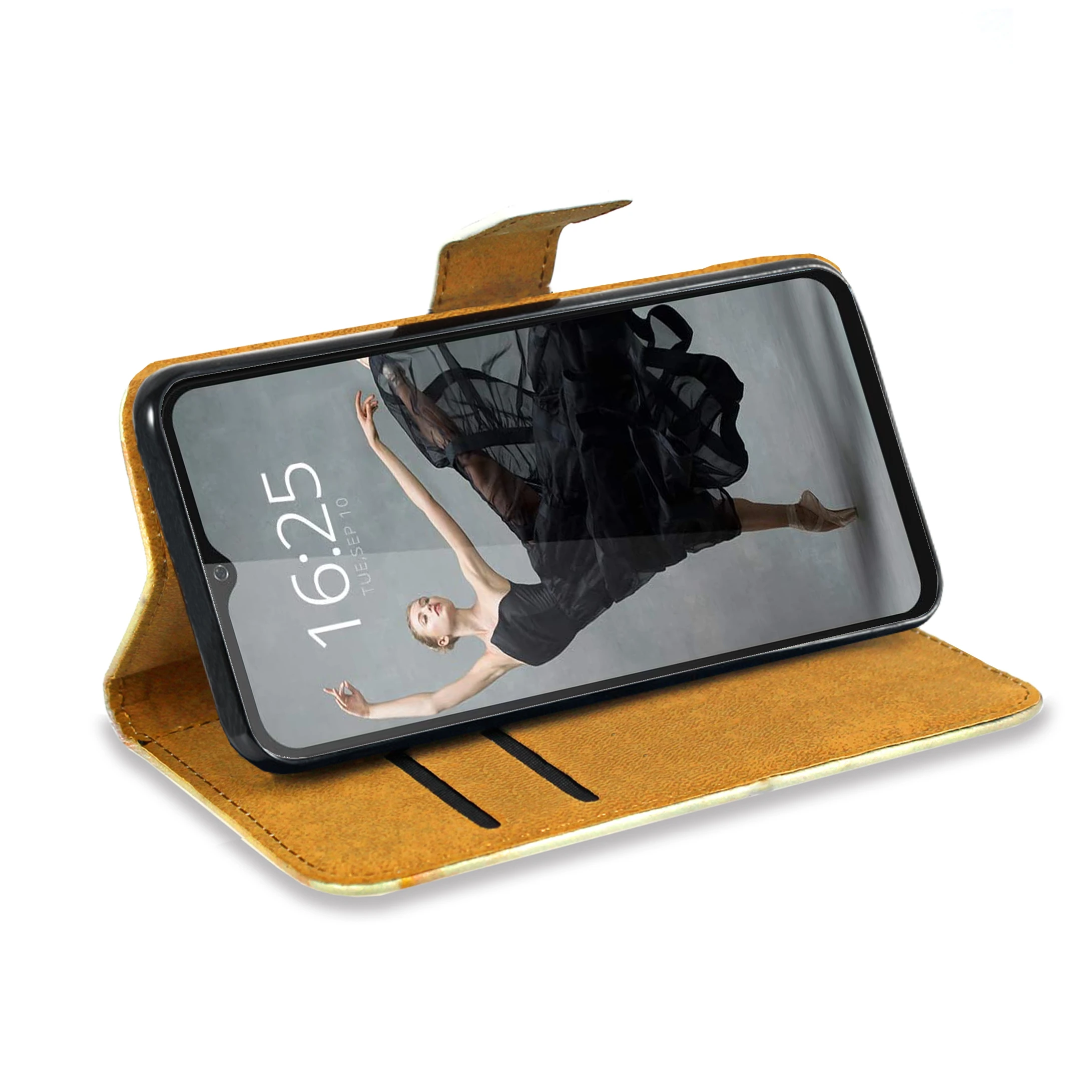 Чехол для карт из кожи с карманом для карт и рисунком для Motorola Moto E E4 E5 E6 E6S E7 Z Z2 Z3 Z4 Edge Plus Play S 2020.