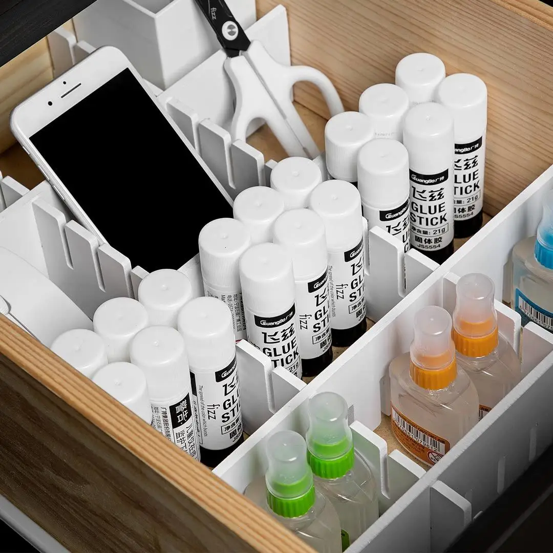 7 шт. Xiaomi Fizz разделитель ящика Xiomi части ящика перегородки водонепроницаемый пылезащитный основные материалы ПВХ 480x70x5 мм, ширина зуба 19 мм