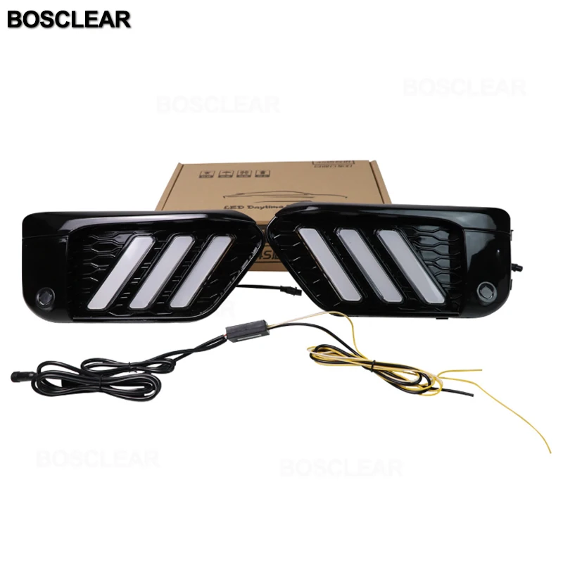 Дневные ходовые огни 2 шт. светодиодные дневные для Bmw X1 E84 F48 F49 2013 ~ 2019 с желтым