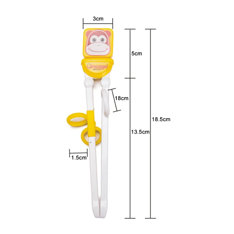 

Cute Baby Learning Chopsticks Cartoon Beginner Chopstick Tableware Silicone ABS Chopsticks Kids Eating Training Helper