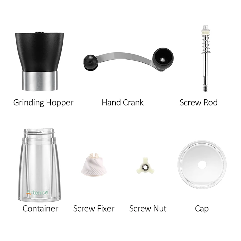 Ручная керамическая кофемолка моющаяся ABS керамический сердечник из нержавеющей