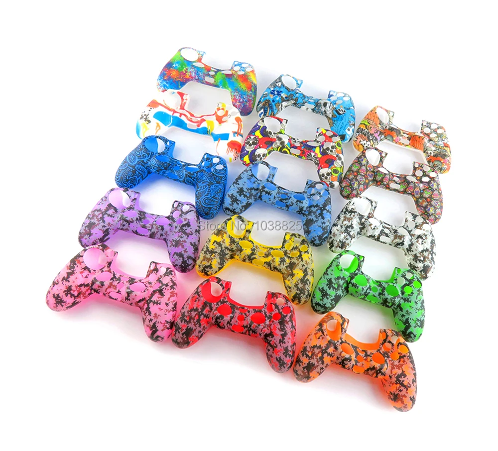 Силиконовый Камуфляжный защитный чехол для контроллера Sony PS4 Pro Slim | Электроника