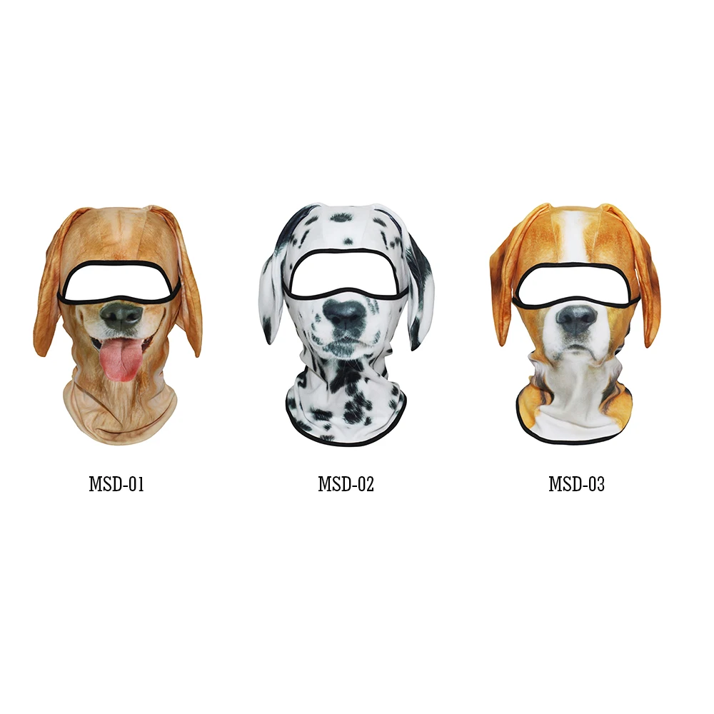 

3D Animal Dog Ear Balaclava Cap Motorcycle Motocross Moto Mesh Cycling Ski Snowboard Cycling Cosplay Face Mask Cover Men Women