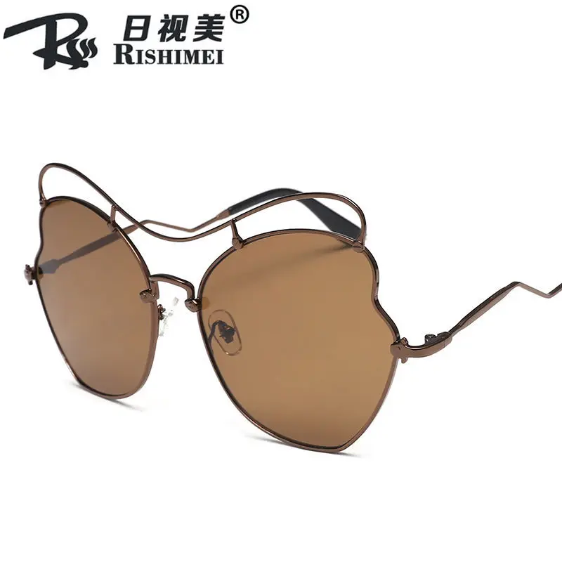 2020 новый стиль крутые женские солнцезащитные очки в форме бабочки Сердце Ретро