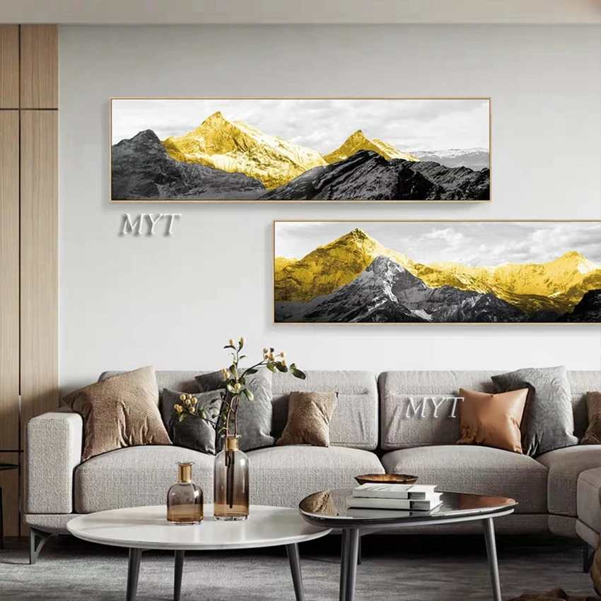 

New Design Gold Foil Canvas Wall Art 100% Handmade Wall Decor Canvas Oil Painting Art Modern Showpiece For Home Acrylic Art
