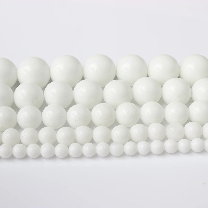 LanLi 4/6/8/10/12 мм натуральные ювелирные изделия круглые бусины россыпью каменные для