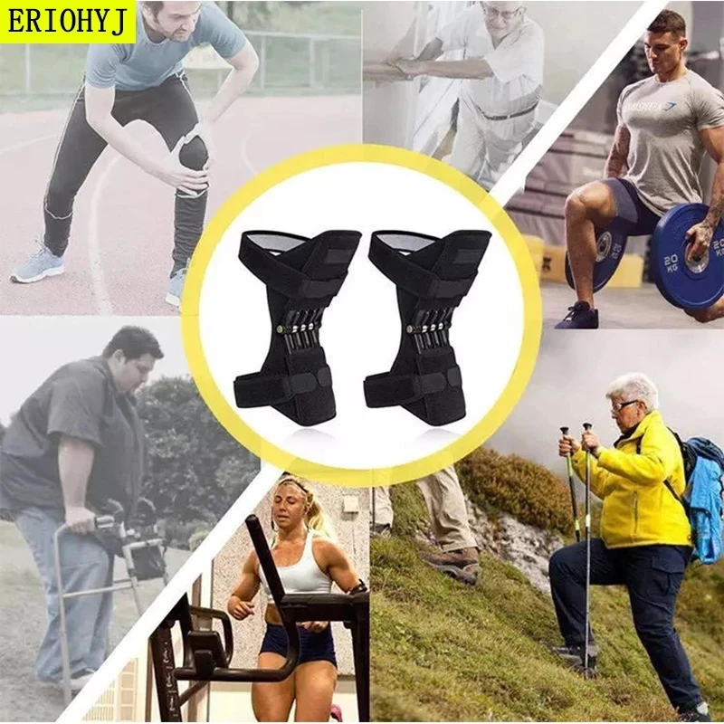 

Knee Protector Joint Support Knee Pads Breathable Non-Slip Power Lift Knee Pads Rebound Spring Force Knee Booster Tendon Brace