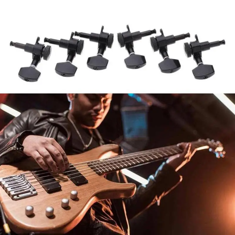

1Set Guitar String Tuning Nail Locking Tuner Tuning Pegs Thread Button Knob Guitar Musical Instrument Part Guitar Accessories