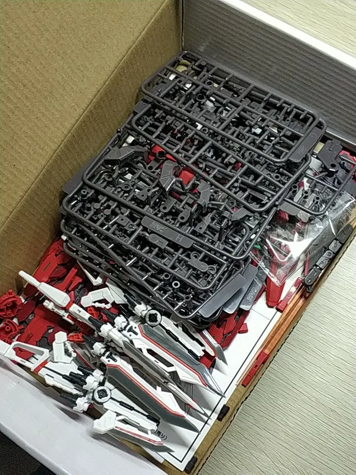 

New MG Gundam 1/100 Astray Red Frame MBF-P02 KAI 1/100 Weapon Unit Equimpent Type King Swords In Retail Box