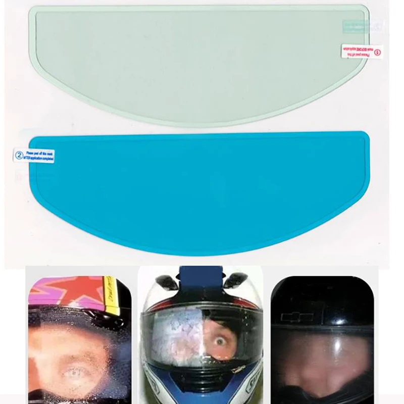 

1X Universal Anti-Fog Helmet Lens Film For MotorcycleRain Resistant Visor Shield