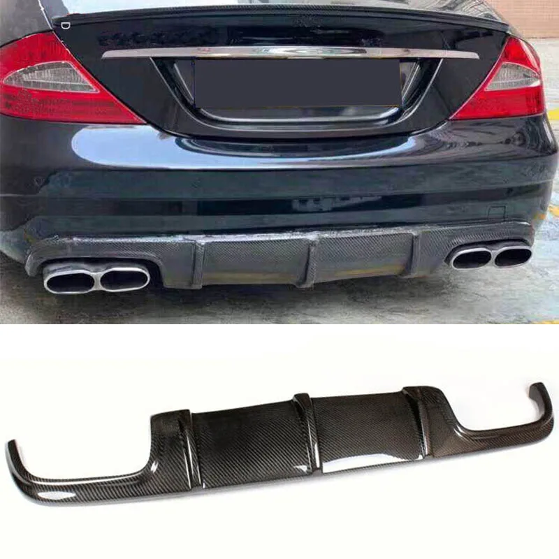 Карбоновый задний диффузор автомобильный бампер спойлер для Mercedes-Benz CLS Class W219 CLS63