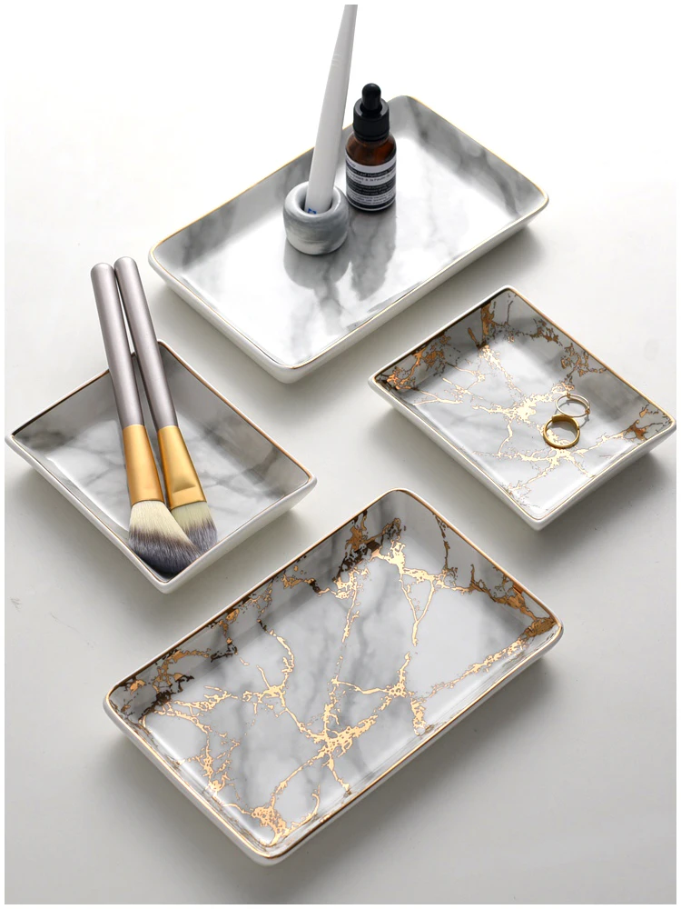 

Керамическая квадратная тарелка в скандинавском стиле с мраморной текстурой, обеденная тарелка из Пномпеня, тарелка приглушенной сумы, юве...