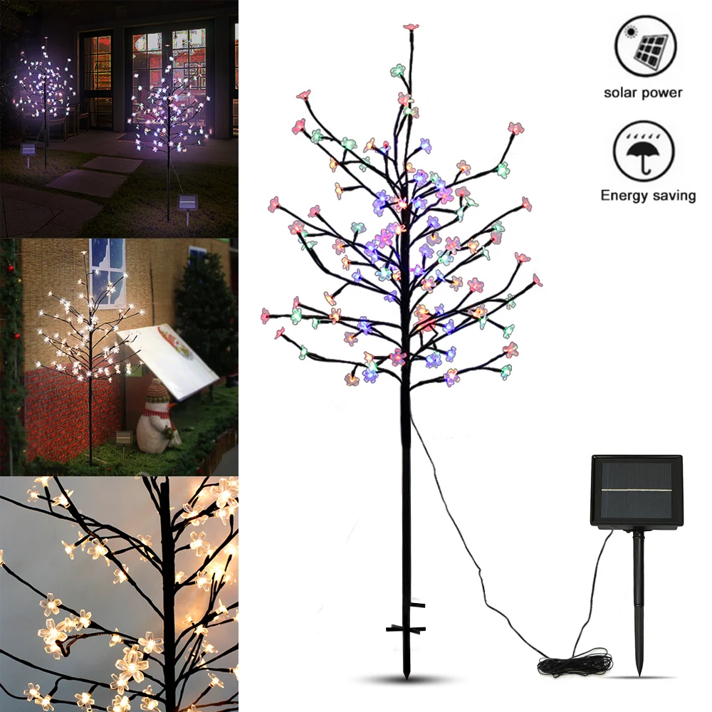 Водонепроницаемый светильник на солнечной батарее для вишневого дерева 1 5 м 104