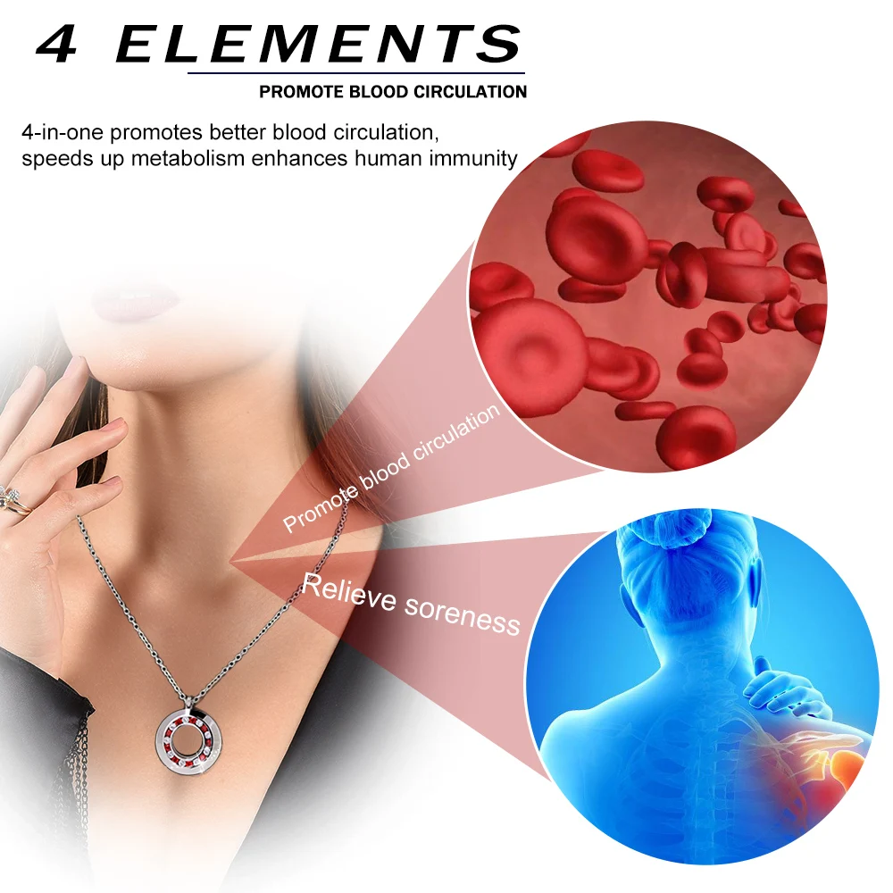 316L нержавеющая сталь благородный красный белый циркон круглый энергетический