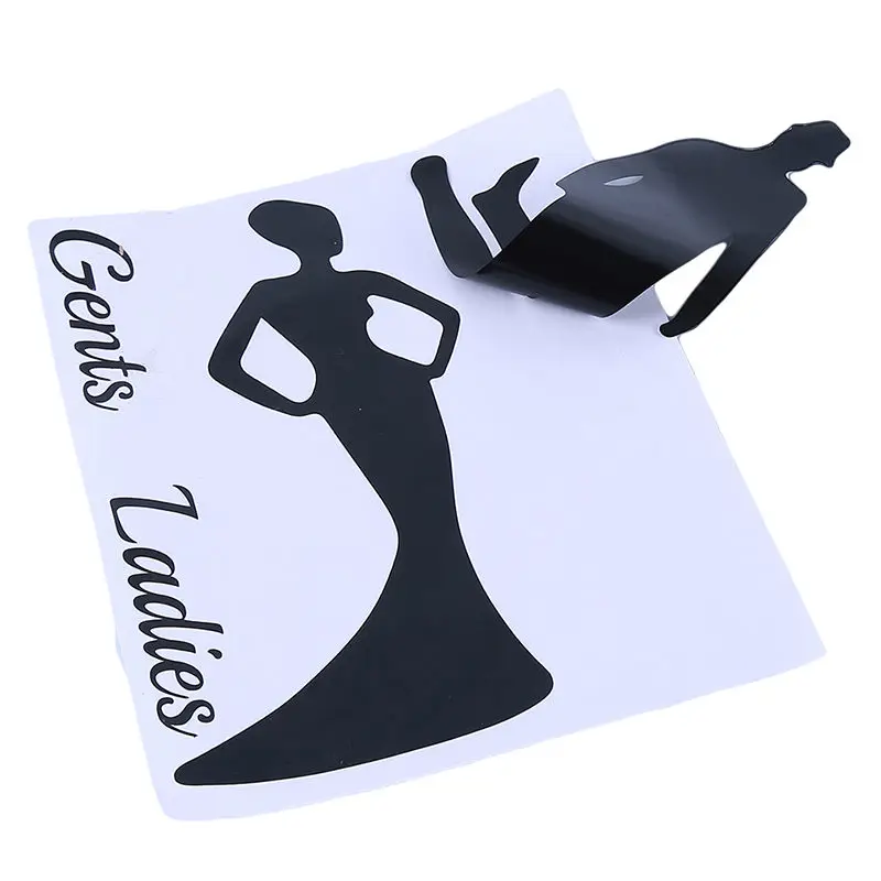 Новые стильные винтажные наклейки на дверь унитаза для мужчин и женщин