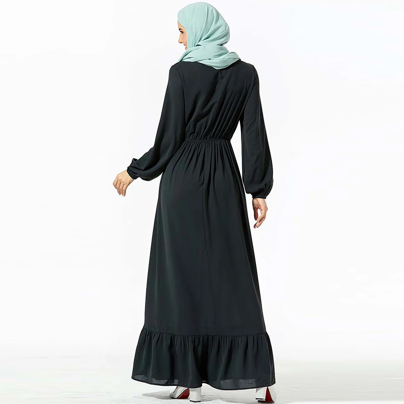 Новое мусульманское платье в дубайском стиле мусульманская Турция элегантное