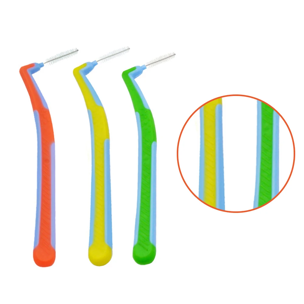 

5pcs Oral Care L-shaped Interdental Brush Dental Floss Oral Cleaning Remove for Household Toothpick Between Teeth Accessories