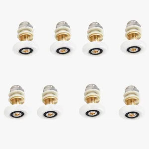 8 шт. 19232527 мм диаметр душевые стеклянные раздвижные двери висячие колеса Ролик для ванной раздвижные кабинеты эксцентриковые шкивы