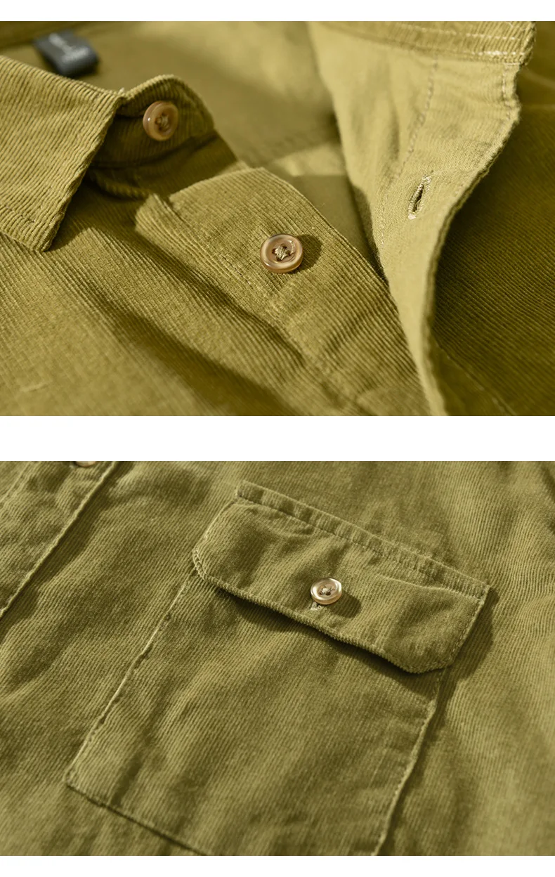 

Newly Designer Fashion Men Shirts High Quality Multi Colors Long Sleeve Casual Cotton Corduroy Shirt Camisas Hombre