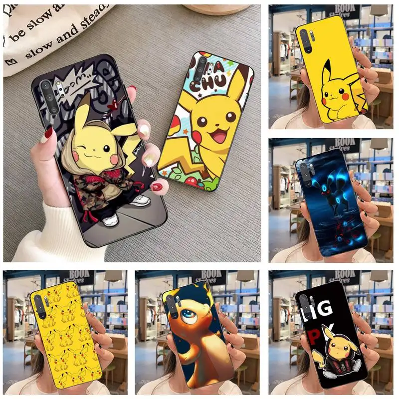 Мультяшный дизайн чехол для телефона с покемоном пикой Пикачу Samsung Galaxy Note20 ultra 7 8 9