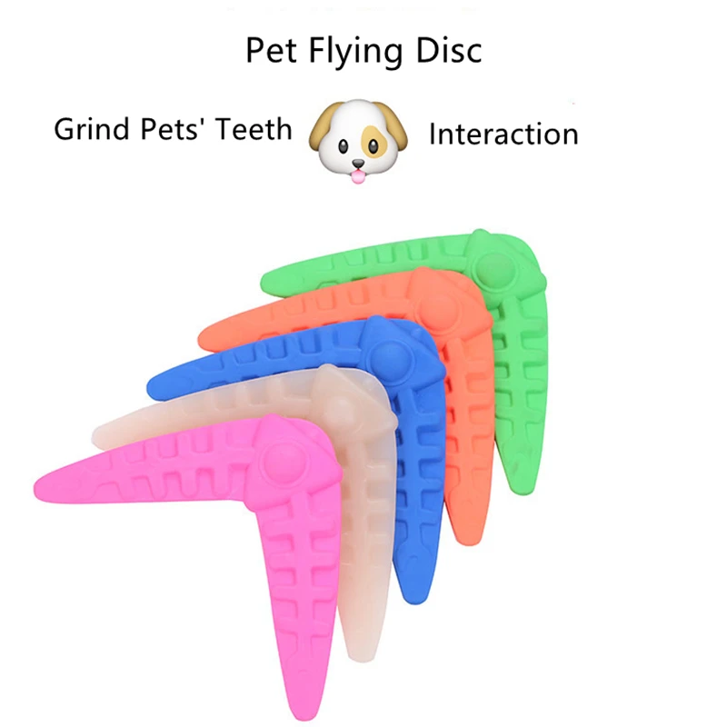 

Dogs Soft Silicone Flying Discs Toy Pet Outdoor Interactive Playing Darts Solid and Durable Chew Disc Training Toy Pet Supplies