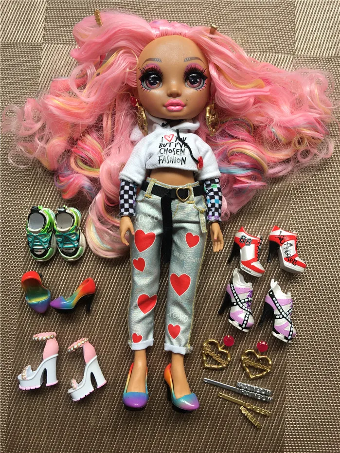 Original Rainbow Doll Body Accessories Clothes Sock Shoes Boots Earing Replacement Hands |