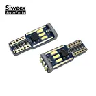 2 предмета T10 авто светодиодный светильник 9-4014 SMD W5W 168 сигнальные лампы номерного знака Габаритные огни светильник s лампа для чтения белый, работающего на постоянном токе 12 В