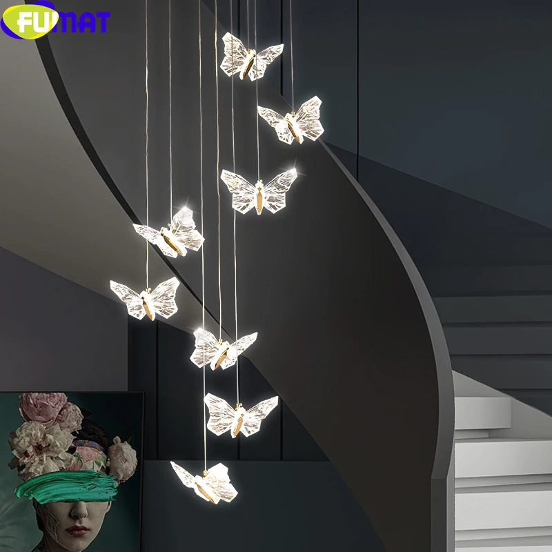 売却 Fumat-モダンなリビングルームの天井ランプK9,ヨーロッパスタイル,大きなスパイラル,トイレのリモコンなし