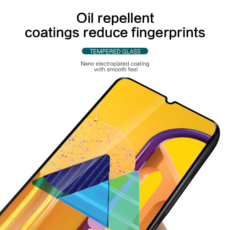2PS vidrio templado para Samsung Galaxy M30S vidrio completo cubierta pegamento Protector de pantalla para Samsung Galaxy M30S vidrio para Samsung M30S-3